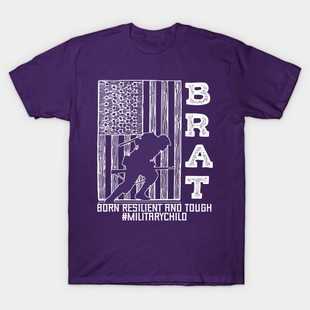 Purple Up For Military Kids - Month of the Military Child 2023 T-Shirt by PraiseArts 